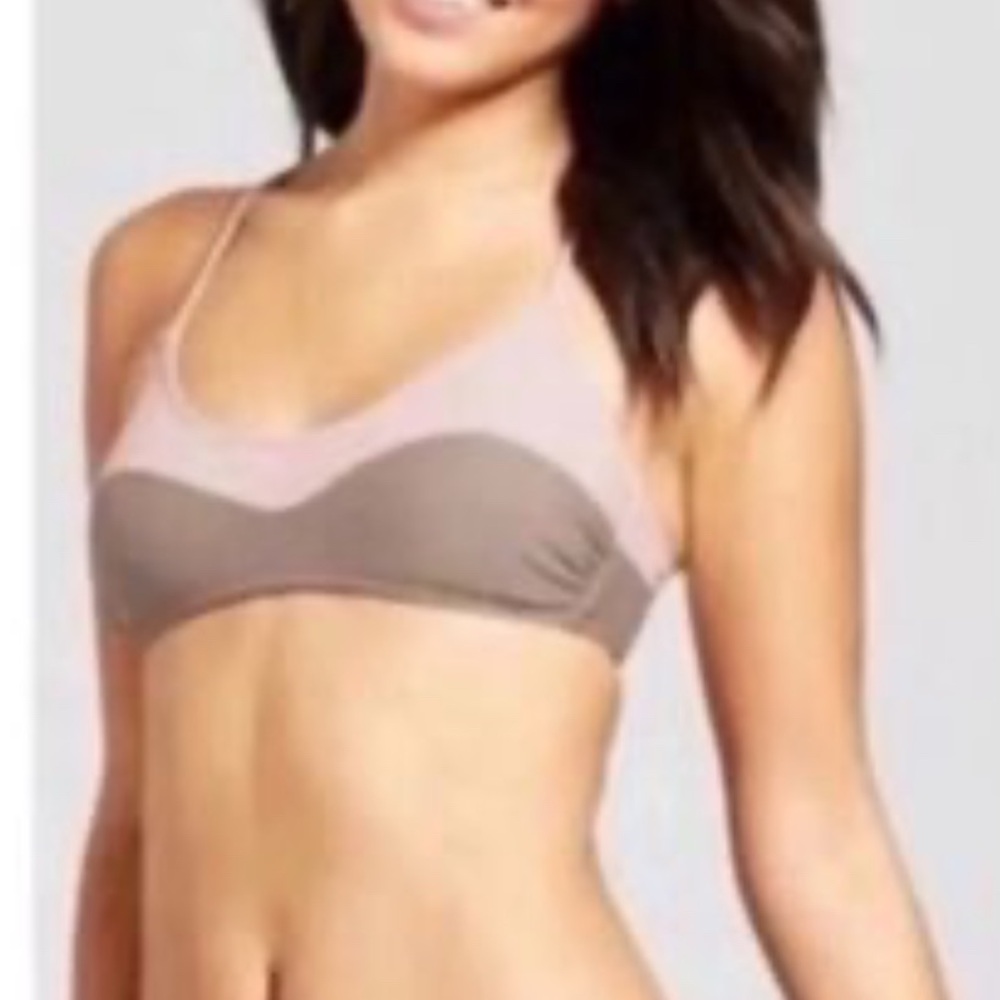 Xhilaration Pink and Brown Bralette